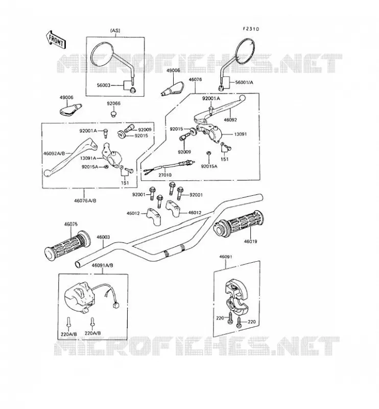 GUIDON Kawasaki MOTOS 100 1988 KE100  KE100-B07