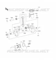 VILEBREQUIN/PISTON pour Kawasaki KE100 1999