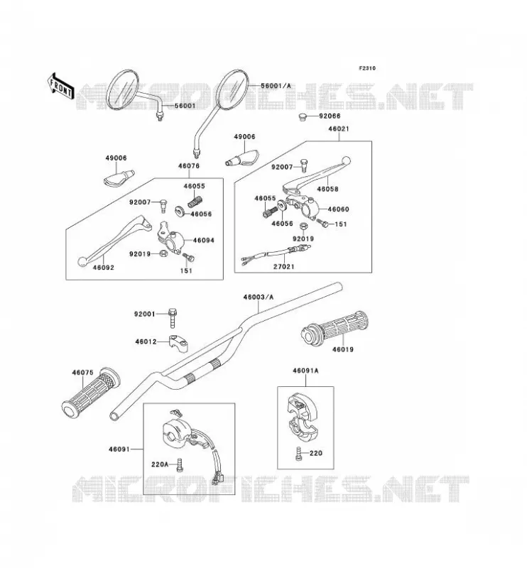 GUIDON Kawasaki MOTOS 100 1999 KE100  KE100-B18