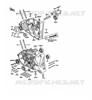 CARTER MOTEUR(S) pour Kawasaki KH125 1997