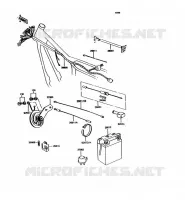CHASSIS EQUIPMENT ELECTRIQUE pour Kawasaki KH125 1997