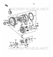 EMBRAYAGE pour Kawasaki KH125 1997