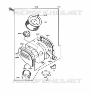 FILTRE A AIR pour Kawasaki KH125 1997