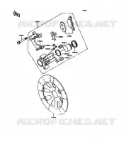 FREIN AVANT pour Kawasaki KH125 1997