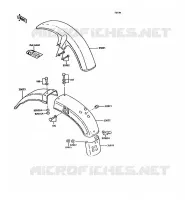 GARDE BOUE pour Kawasaki KH125 1997