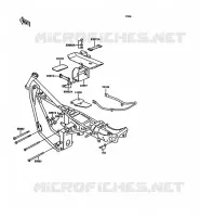 PIECE DE CADRE (COUVERTURE) pour Kawasaki KH125 1997
