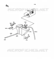 R&Eacute;SERVOIR D'HUILE pour Kawasaki KH125 1997