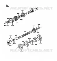 TRANSMISSION pour Kawasaki KH125 1997
