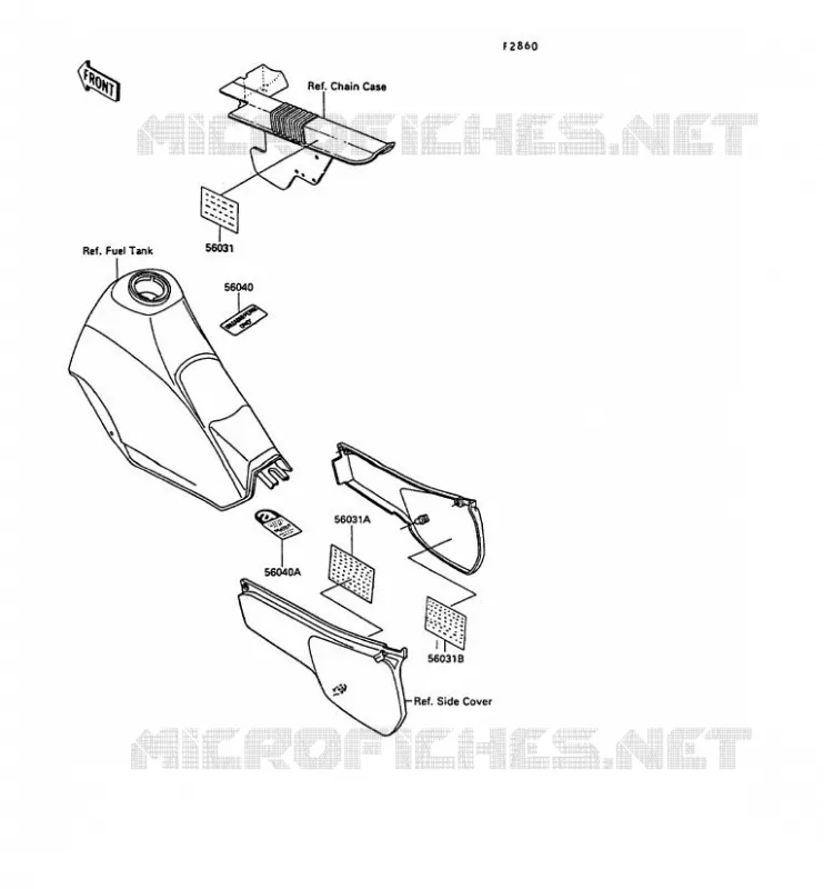 LABEL Kawasaki MOTOS 250 1990 KLR250  KL250-D7