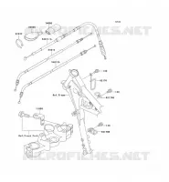 CABLES pour Kawasaki SUPER SHERPA 2002