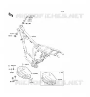 CH&Acirc;SSIS pour Kawasaki SUPER SHERPA 2002