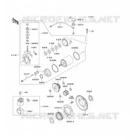 D&Eacute;MARREUR pour Kawasaki SUPER SHERPA 2002