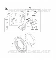 FREIN AVANT pour Kawasaki SUPER SHERPA 2002