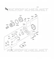 POMPE A HUILE pour Kawasaki SUPER SHERPA 2002