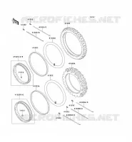 ROUE/PNEUS pour Kawasaki SUPER SHERPA 2002