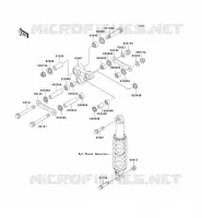 SUSPENSION ARRI&Egrave;RE pour Kawasaki SUPER SHERPA 2002