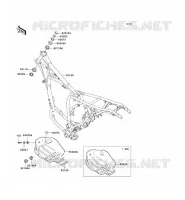 CH&Acirc;SSIS pour Kawasaki SUPER SHERPA 2003