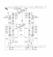 FOURCHE pour Kawasaki SUPER SHERPA 2003