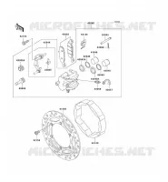 FREIN AVANT pour Kawasaki SUPER SHERPA 2003