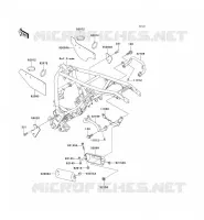 PIECE DE CADRE (COUVERTURE) pour Kawasaki SUPER SHERPA 2003