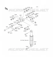 SUSPENSION ARRI&Egrave;RE pour Kawasaki SUPER SHERPA 2003