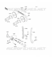 ARBRE A CAME/TENDEUR pour Kawasaki SUPER SHERPA 2009