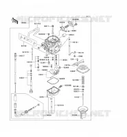 CARBURATEUR pour Kawasaki SUPER SHERPA 2009