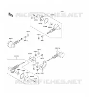 CLIGNOTANTS pour Kawasaki SUPER SHERPA 2009
