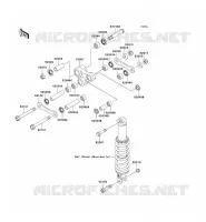 SUSPENSION ARRI&Egrave;RE pour Kawasaki SUPER SHERPA 2009