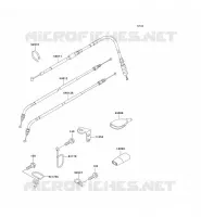 CABLES pour Kawasaki SUPER SHERPA 1997
