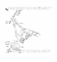 CH&Acirc;SSIS pour Kawasaki SUPER SHERPA 1997