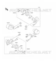 CLIGNOTANTS pour Kawasaki SUPER SHERPA 1997