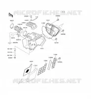 FILTRE A AIR pour Kawasaki SUPER SHERPA 1997