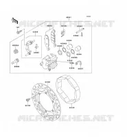 FREIN AVANT pour Kawasaki SUPER SHERPA 1997