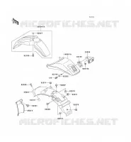 GARDE BOUE pour Kawasaki SUPER SHERPA 1997