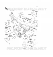 PIECE DE CADRE (COUVERTURE) pour Kawasaki SUPER SHERPA 1997