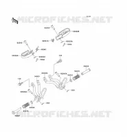 REPOSE PIED pour Kawasaki SUPER SHERPA 1997