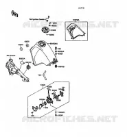 RESERVOIR CARBURANT pour Kawasaki KLR500 1989