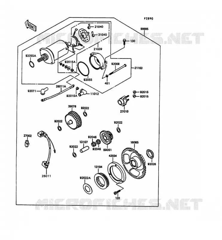 PIECE EN OPTION Kawasaki MOTOS 600 1990 KLR600  KL600-A5
