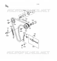 ARBRE A CAME/TENDEUR pour Kawasaki KLR600 1991
