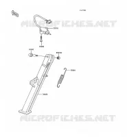 BEQUILLES pour Kawasaki KLR600 1991