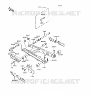 BRAS OSCILLANT pour Kawasaki KLR600 1991