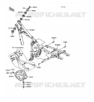CH&Acirc;SSIS pour Kawasaki KLR600 1991