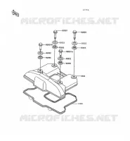 COUVRE CULASSE pour Kawasaki KLR600 1991