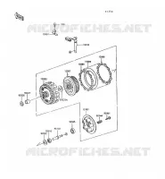 EMBRAYAGE pour Kawasaki KLR600 1991