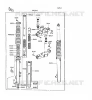 FOURCHE pour Kawasaki KLR600 1991