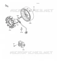 G&Eacute;N&Eacute;RATEUR pour Kawasaki KLR600 1991