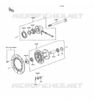 MOYEU AVANT pour Kawasaki KLR600 1991