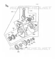 VILEBREQUIN pour Kawasaki KLR600 1991