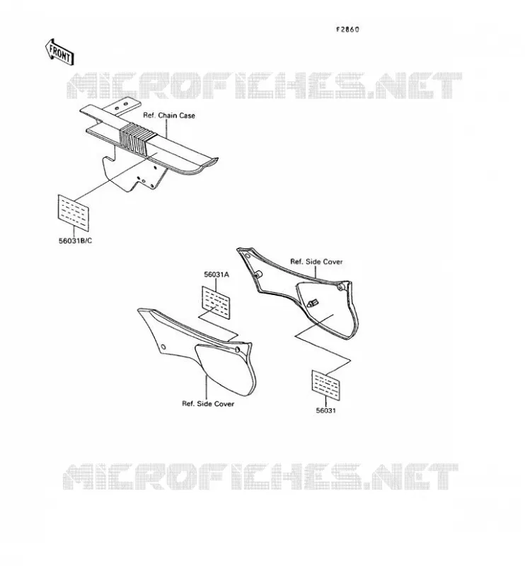 LABEL Kawasaki MOTOS 600 1991 KLR600  KL600-B6